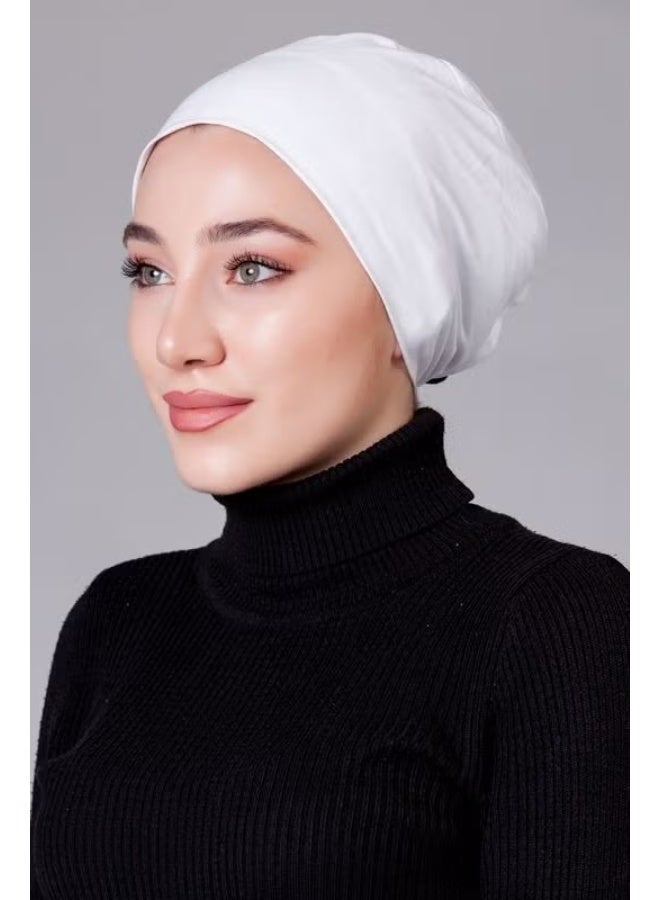 Nanak White Combed Non-Slip Bonnet - Image 4